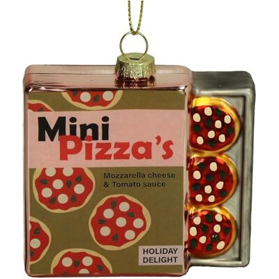 HD Collection Christbaumschmuck Glas 10,5cm Mini-Pizza zum Aufhängen Weihnachtsbaum Anhänger für Weihnachten Christbaumanhänger & Weihnachtsbaumschmuck Gold Rot HD Collection Christbaumschmuck Glas 10,5cm Mini-Pizza zum Aufhängen Weihnachtsbaum Anhänger für Weihnachten Christbaumanhänger & Weihnachtsbaumschmuck Gold Rot