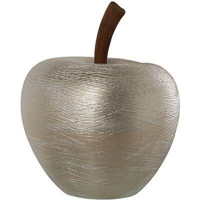 DRW Dekofigur Apfel aus Keramik, silberfarben, 40 x 50 cm DRW Dekofigur Apfel aus Keramik, silberfarben, 40 x 50 cm