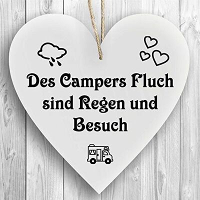 Homeyourself Herzschild Holzherz Holzschild 16 x 16 cm des Campers Fluch sind Regen und Besuch weiß Dekoschild Wandschild Schild Holz Wohnwagen Wohnmobil Camping Homeyourself Herzschild Holzherz Holzschild 16 x 16 cm des Campers Fluch sind Regen und Besuch weiß Dekoschild Wandschild Schild Holz Wohnwagen Wohnmobil Camping