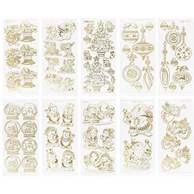 Ideen mit Herz Gravur-Sticker, transparent/gold, 10 Bogen à 10 x 23 cm Goldene Aufkleber zum Basteln & Dekorieren Geburtstag, Weihnachten, Rente & mehr (Winter & Weihnachten) Ideen mit Herz Gravur-Sticker, transparent/gold, 10 Bogen à 10 x 23 cm Goldene Aufkleber zum Basteln & Dekorieren Geburtstag, Weihnachten, Rente & mehr (Winter & Weihnachten)
