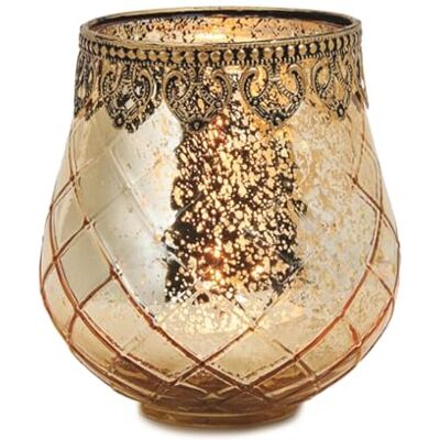 matches21 HOME & HOBBY Vintage Kerzenglas Windlicht gold in 14 cm Modernes Windlichtglas als Kerzenständer Laterne und Teelichthalter Boho Kerzenhalter Teelichtglas für Wohnzimmer Tisch-Deko, Balkon, Hochzeit matches21 HOME & HOBBY Vintage Kerzenglas Windlicht gold in 14 cm Modernes Windlichtglas als Kerzenständer Laterne und Teelichthalter Boho Kerzenhalter Teelichtglas für Wohnzimmer Tisch-Deko, Balkon, Hochzeit