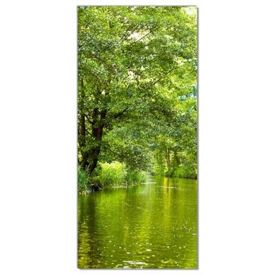 Wallario Selbstklebende Türtapete Spreewald in Brandenburg grüne Wälder und Spiegelungen im Wasser Türposter 93 x 205 cm Abwischbar, rückstandsfrei zu entfernen Wallario Selbstklebende Türtapete Spreewald in Brandenburg grüne Wälder und Spiegelungen im Wasser Türposter 93 x 205 cm Abwischbar, rückstandsfrei zu entfernen
