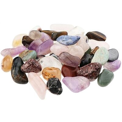 NKlaus 900g Trommelsteine Natur 30-40mm Schmucksteine, Dekoration Heilsteine und Edelsteine, Bunte, Barocksteine, durchschnittlich ca. 40 Steine NKlaus 900g Trommelsteine Natur 30-40mm Schmucksteine, Dekoration Heilsteine und Edelsteine, Bunte, Barocksteine, durchschnittlich ca. 40 Steine