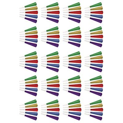 Beistle 88609-100 100 Piece Happy New Year’s Eve Party Favors Hörner zum Geburtstag, Kunststoff, Siehe Abbildung Beistle 88609-100 100 Piece Happy New Year’s Eve Party Favors Hörner zum Geburtstag, Kunststoff, Siehe Abbildung
