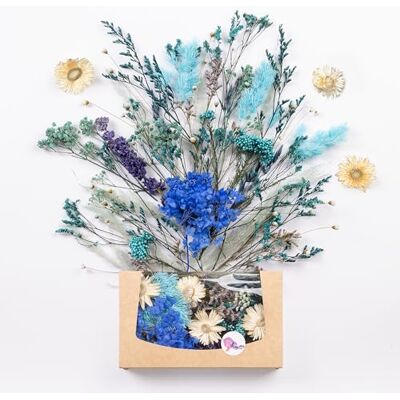 ART Echte & natürliche getrocknete Blumen als Geschenk zum Muttertag & Ostern, zum Basteln mit Resin oder Osterdekoration, Blüten und Trockenblumen Set, Gastgeschenk für Hochzeit (Blau) ART Echte & natürliche getrocknete Blumen als Geschenk zum Muttertag & Ostern, zum Basteln mit Resin oder Osterdekoration, Blüten und Trockenblumen Set, Gastgeschenk für Hochzeit (Blau)