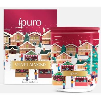 Ipuro Duftkerze Winterduft Velvet Almond 270 g Duftkerze mit Mandel, Heliotrop, Tonkabohne & Vanille Duft Duftkerze im Glas für Wohnzimmer, Schlafzimmer & die Wohnung Ipuro Duftkerze Winterduft Velvet Almond 270 g Duftkerze mit Mandel, Heliotrop, Tonkabohne & Vanille Duft Duftkerze im Glas für Wohnzimmer, Schlafzimmer & die Wohnung