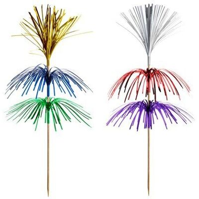 PAPSTAR 10058 100 Deko-Sticks, 18 cm, verschiedene Farben, "Fireworks", 3-lagig PAPSTAR 10058 100 Deko-Sticks, 18 cm, verschiedene Farben, "Fireworks", 3-lagig