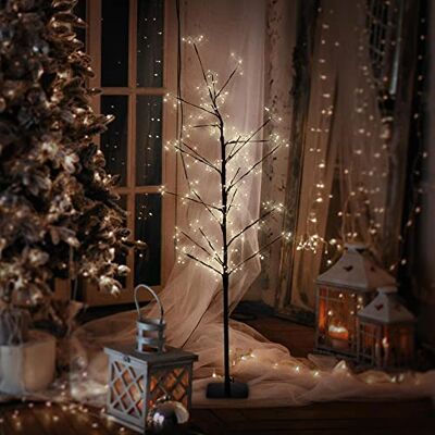 ECD Germany LED-Baum 120 cm mit 240 warmweißen LEDs, Lichterbaum mit Timer, Leuchtbaum Innen & Außen IP44, Beleuchteter Dekobaum, Baum mit Beleuchtung für Weihnachten, Flexibel Zweige, Weihnachtsdeko ECD Germany LED-Baum 120 cm mit 240 warmweißen LEDs, Lichterbaum mit Timer, Leuchtbaum Innen & Außen IP44, Beleuchteter Dekobaum, Baum mit Beleuchtung für Weihnachten, Flexibel Zweige, Weihnachtsdeko