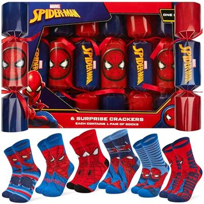 Disney Lilo Und Stitch Weihnachts Knallbonbons mit Socken, Marvel Mickey Mouse Frozen Christmas Crackers mit Lustige Socken Kleine Geschenke Weihnachten (Rot/Blau Spiderman Kind) Disney Lilo Und Stitch Weihnachts Knallbonbons mit Socken, Marvel Mickey Mouse Frozen Christmas Crackers mit Lustige Socken Kleine Geschenke Weihnachten (Rot/Blau Spiderman Kind)