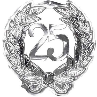 Boland 42094 Wanddekoration Zahl 25, Größe 45 x 42 cm, Fünfundzwanzig, Silber, Jubiläum, Silberhochzeit, Kunststoff, Dekoration, Wanddekoration, Hängedekoration Boland 42094 Wanddekoration Zahl 25, Größe 45 x 42 cm, Fünfundzwanzig, Silber, Jubiläum, Silberhochzeit, Kunststoff, Dekoration, Wanddekoration, Hängedekoration