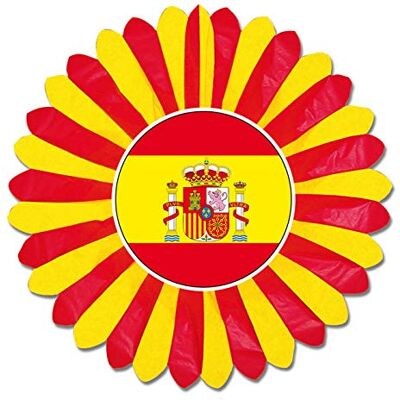 PARTY DISCOUNT Deko-Fächer Spanien rot-gelb, ø 60 cm PARTY DISCOUNT Deko-Fächer Spanien rot-gelb, ø 60 cm