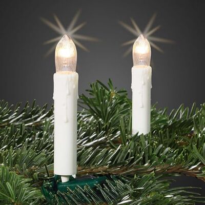 hellum Lichterkette Kerzen innen, 10 Lichter, Wachstropfen weiß, Stecker Christbaum Lichterkette warmweiß mit Clip, beleuchtet 3,60m, Kabel grün, Lichterkette Weihnachten innen <59lm 614008 hellum Lichterkette Kerzen innen, 10 Lichter, Wachstropfen weiß, Stecker Christbaum Lichterkette warmweiß mit Clip, beleuchtet 3,60m, Kabel grün, Lichterkette Weihnachten innen <59lm 614008