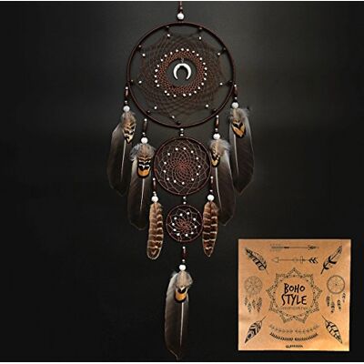 Urdeoms Traumfänger Dreamcatcher Handarbeit Indianer Wandbehang Home Decor Traumfänger mit Federn No.9 Urdeoms Traumfänger Dreamcatcher Handarbeit Indianer Wandbehang Home Decor Traumfänger mit Federn No.9