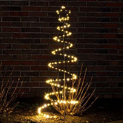 Spetebo LED Spiral Tannenbaum Gartenstecker 130 cm Deko Weihnachtsbaum mit Lichterkette Außen Garten Weihnachtsdeko mit Strom Stecker Spetebo LED Spiral Tannenbaum Gartenstecker 130 cm Deko Weihnachtsbaum mit Lichterkette Außen Garten Weihnachtsdeko mit Strom Stecker