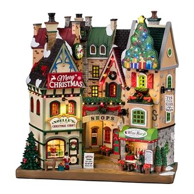 Lemax 15804 Christmas Village Facade: Tis the Season Shops Lemax 15804 Christmas Village Facade: Tis the Season Shops