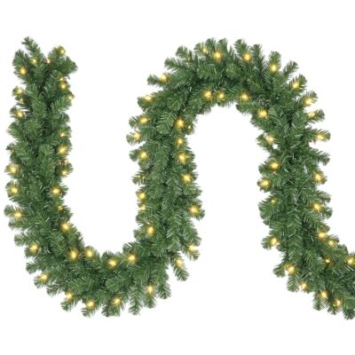 SALCAR Weihnachtsgirlande 10m mit 840 PVC-Zweigen und LED Beleuchtung Künstliche Tannengirlande mit 400 warmweißen LED-Lichtern, Weihnachtsdeko für Innen & Außen, Dekoration für Türen und Fenster SALCAR Weihnachtsgirlande 10m mit 840 PVC-Zweigen und LED Beleuchtung Künstliche Tannengirlande mit 400 warmweißen LED-Lichtern, Weihnachtsdeko für Innen & Außen, Dekoration für Türen und Fenster
