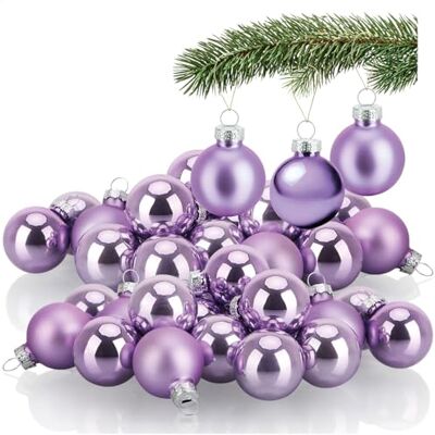 com-four ® 40x Mini-Christbaumkugeln aus Glas, kleine Weihnachtskugeln Baumschmuck für den Weihnachtsbaum Ø 3 cm com-four ® 40x Mini-Christbaumkugeln aus Glas, kleine Weihnachtskugeln Baumschmuck für den Weihnachtsbaum Ø 3 cm