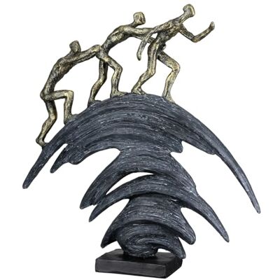 Casablanca modernes Design Casablanca Skulptur Step by Step, Deko Figur Bronze, Kunstharz Statue Wohnzimmer, Büro Dekoration H. 37 cm x B. 36 cm Moderne Skulpturen Casablanca modernes Design Casablanca Skulptur Step by Step, Deko Figur Bronze, Kunstharz Statue Wohnzimmer, Büro Dekoration H. 37 cm x B. 36 cm Moderne Skulpturen