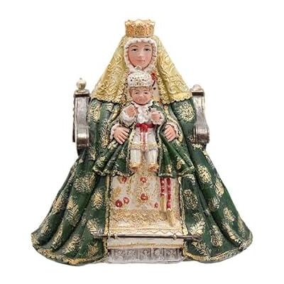 DRW Figur Jungfrau der Könige, Grün, handbemalt, Harz, 10 cm DRW Figur Jungfrau der Könige, Grün, handbemalt, Harz, 10 cm
