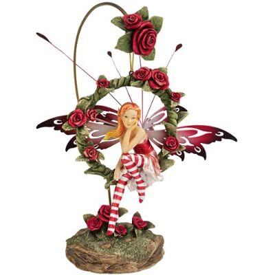 Design Toscano Strahlende Rose Hängefeenfigur mit Standfuß, 14 x 19 x 24,1 cm Design Toscano Strahlende Rose Hängefeenfigur mit Standfuß, 14 x 19 x 24,1 cm