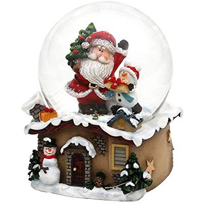 Dekohelden24 Schneekugel mit Weihnachtsmann, Maße L/B/H: 7 x 7 x 9 cm Kugel Ø 6,5 cm. Dekohelden24 Schneekugel mit Weihnachtsmann, Maße L/B/H: 7 x 7 x 9 cm Kugel Ø 6,5 cm.