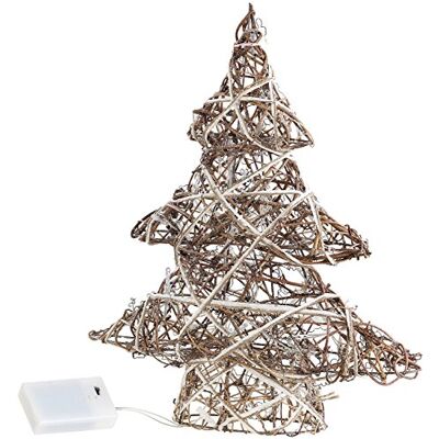 Lunartec Dekoweihnachtsbaum: Handgefertigter Deko-Weihnachtsbaum mit 20 warmweißen LEDs, 40 cm (Leucht Weihnachtsbaum, Deko beleuchtet, Baum) Lunartec Dekoweihnachtsbaum: Handgefertigter Deko-Weihnachtsbaum mit 20 warmweißen LEDs, 40 cm (Leucht Weihnachtsbaum, Deko beleuchtet, Baum)