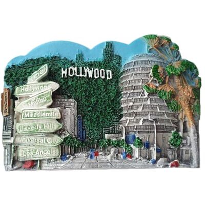 MUYU Magnet Souvenir Hollywood Los Angeles USA 3D Kühlschrankmagnet, Reise-Souvenir, Geschenk-Aufkleber, Dekoration für Zuhause und Küche, Amerikanischer Kühlschrank-Aufkleber-Sticker-Sammler MUYU Magnet Souvenir Hollywood Los Angeles USA 3D Kühlschrankmagnet, Reise-Souvenir, Geschenk-Aufkleber, Dekoration für Zuhause und Küche, Amerikanischer Kühlschrank-Aufkleber-Sticker-Sammler