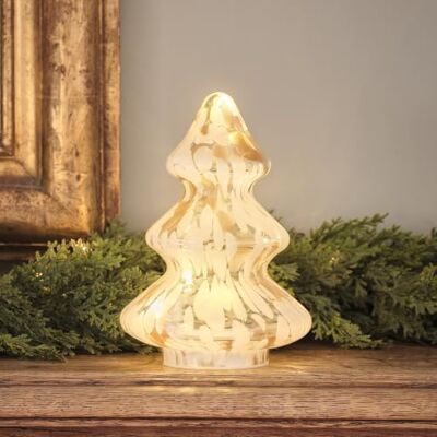 Lights4fun Deko-Baum in Neutralem Konfetti-Glas mit LEDs & Timer, 20,5 cm Batteriebetriebener Leuchtbaum mit Zeitschaltuhr, Weihnachtsdekoration für Innen Lights4fun Deko-Baum in Neutralem Konfetti-Glas mit LEDs & Timer, 20,5 cm Batteriebetriebener Leuchtbaum mit Zeitschaltuhr, Weihnachtsdekoration für Innen