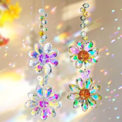 nuyikaso 2 Stück Sonnenfänger Kristall Doppelt Blume Windspiel Fenster Anhänger Regenbogen Kristalle Deko Fensterdeko Hängend für Haus Garten Weihnachten Tag Party Hochzeit Geschenke nuyikaso 2 Stück Sonnenfänger Kristall Doppelt Blume Windspiel Fenster Anhänger Regenbogen Kristalle Deko Fensterdeko Hängend für Haus Garten Weihnachten Tag Party Hochzeit Geschenke