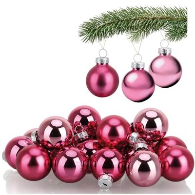 com-four ® 20x Mini-Christbaumkugeln aus Glas, kleine Weihnachtskugeln Baumschmuck für den Weihnachtsbaum Ø 3 cm com-four ® 20x Mini-Christbaumkugeln aus Glas, kleine Weihnachtskugeln Baumschmuck für den Weihnachtsbaum Ø 3 cm