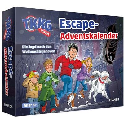 Franzis 67240 TKKG Junior Escape-Adventskalender: Die Jagd nach den Weihnachtsganoven Franzis 67240 TKKG Junior Escape-Adventskalender: Die Jagd nach den Weihnachtsganoven