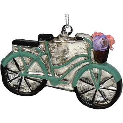HD Collection Christbaumschmuck Glas 7,8cm Fahrrad mit Blumen zum Aufhängen Weihnachtsbaum Anhänger für Weihnachten Christbaumanhänger & Weihnachtsbaumschmuck Grün HD Collection Christbaumschmuck Glas 7,8cm Fahrrad mit Blumen zum Aufhängen Weihnachtsbaum Anhänger für Weihnachten Christbaumanhänger & Weihnachtsbaumschmuck Grün