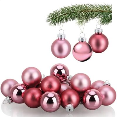 com-four ® 20x Mini-Christbaumkugeln aus Glas, kleine Weihnachtskugeln Baumschmuck für den Weihnachtsbaum Ø 3 cm com-four ® 20x Mini-Christbaumkugeln aus Glas, kleine Weihnachtskugeln Baumschmuck für den Weihnachtsbaum Ø 3 cm