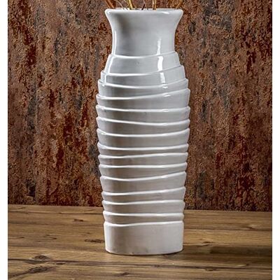 HGD Deko-Bodenvase für Trockengestecke, Grau, XL, CS93-1008 HGD Deko-Bodenvase für Trockengestecke, Grau, XL, CS93-1008