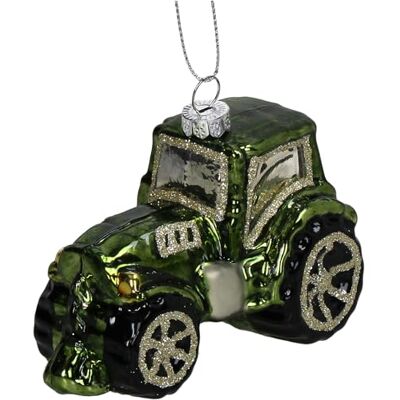 HD Collection Christbaumschmuck Glas 9,5cm Traktor Figur zum Aufhängen handbemalt & mit Glitzer Weihnachtsbaum Anhänger für Weihnachten Christbaumanhänger & Weihnachtsbaumschmuck Grün HD Collection Christbaumschmuck Glas 9,5cm Traktor Figur zum Aufhängen handbemalt & mit Glitzer Weihnachtsbaum Anhänger für Weihnachten Christbaumanhänger & Weihnachtsbaumschmuck Grün