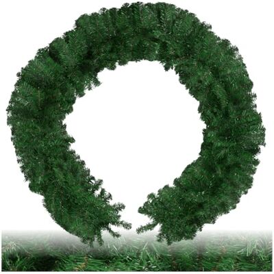 tectake ® Weihnachtsgirlande, Tannengirlande mit 180 Zweigen, Girlande grün, Weihnachtsdeko innen, Weihnachtsdeko Outdoor, Weihnachten Deko für Treppengeländer, Deko Girlande 2,7m, grün tectake ® Weihnachtsgirlande, Tannengirlande mit 180 Zweigen, Girlande grün, Weihnachtsdeko innen, Weihnachtsdeko Outdoor, Weihnachten Deko für Treppengeländer, Deko Girlande 2,7m, grün