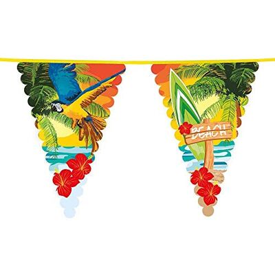 Boland 52465 Riesenwimpelkette Beach Party, Girlande-Spielzeug, Mehrfarbig, Dekoration, Tropical, Sommer, Garten Party, Mottoparty, Beach Party Boland 52465 Riesenwimpelkette Beach Party, Girlande-Spielzeug, Mehrfarbig, Dekoration, Tropical, Sommer, Garten Party, Mottoparty, Beach Party