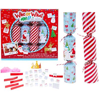 Toyland ® 6er Pack Wer oder was bin ich? Spiel Christmas Crackers Christmas Party Games Toyland ® 6er Pack Wer oder was bin ich? Spiel Christmas Crackers Christmas Party Games