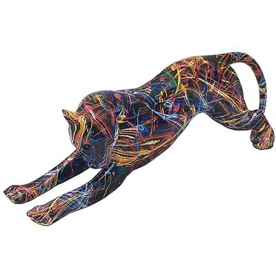 Lesser & Pavey Schwarze Supernova Gepard Splash Abstrakte Kunst Tierfigur - Figurine Lesser & Pavey Schwarze Supernova Gepard Splash Abstrakte Kunst Tierfigur - Figurine