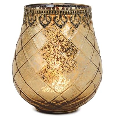 matches21 HOME & HOBBY Vintage Kerzenglas Windlicht gold in 18 cm Modernes Windlichtglas als Kerzenständer Laterne und Teelichthalter Boho Kerzenhalter Teelichtglas für Wohnzimmer Tisch-Deko, Balkon, Hochzeit matches21 HOME & HOBBY Vintage Kerzenglas Windlicht gold in 18 cm Modernes Windlichtglas als Kerzenständer Laterne und Teelichthalter Boho Kerzenhalter Teelichtglas für Wohnzimmer Tisch-Deko, Balkon, Hochzeit