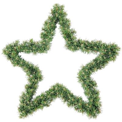 SALCAR Grün PVC Weihnachtsstern 55 cm mit 200 Zweigen Hochwertige Dekoration für Kamin, Tür, Außenbereich oder Esszimmer Echt wirkende Weihnachtsdekoration SALCAR Grün PVC Weihnachtsstern 55 cm mit 200 Zweigen Hochwertige Dekoration für Kamin, Tür, Außenbereich oder Esszimmer Echt wirkende Weihnachtsdekoration