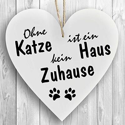 Homeyourself Herzschild Holzherz Holzschild 16 x 16 cm Ohne Katze ist EIN Haus kein Zuhause weiß Dekoschild Wandschild Schild Holz Katzenschild Homeyourself Herzschild Holzherz Holzschild 16 x 16 cm Ohne Katze ist EIN Haus kein Zuhause weiß Dekoschild Wandschild Schild Holz Katzenschild