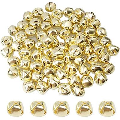 Vueqkueg Glocken 100 Stück 15 mm Gold Metall für DIY Schmuck und Ideen Glocken aus Gold 15 mm Metall liefern klare Töne, ideal für Weihnachtsschmuck, Bastelarbeiten und Geschenkverpackungen Vueqkueg Glocken 100 Stück 15 mm Gold Metall für DIY Schmuck und Ideen Glocken aus Gold 15 mm Metall liefern klare Töne, ideal für Weihnachtsschmuck, Bastelarbeiten und Geschenkverpackungen