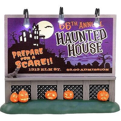 Lemax Haunted House Billboard Lemax Haunted House Billboard