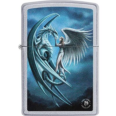 Zippo Sturmfeuerzeug Anne Stokes Collection Satin Chrome Finish, Color Image Nachfüllbar Wiederverwendbar Windfest Geschenkbox Made in USA Zippo Sturmfeuerzeug Anne Stokes Collection Satin Chrome Finish, Color Image Nachfüllbar Wiederverwendbar Windfest Geschenkbox Made in USA