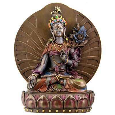 SUMMIT COLLECTION White Tara, Buddhist Goddess of Compassion and Longevity Statue, 6 Inches by Eastern Enlightenment SUMMIT COLLECTION White Tara, Buddhist Goddess of Compassion and Longevity Statue, 6 Inches by Eastern Enlightenment