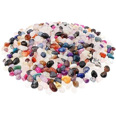 NKlaus 900g Trommelsteine Multi-Mix 5-10 mm, Heil- und Edelsteine, bunt Schmucksteine zur Dekoration, Barocksteine, durchschnittlich ca. 585 Steine NKlaus 900g Trommelsteine Multi-Mix 5-10 mm, Heil- und Edelsteine, bunt Schmucksteine zur Dekoration, Barocksteine, durchschnittlich ca. 585 Steine