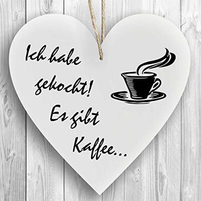 Homeyourself Herzschild Holzherz Holzschild 16 x 16 cm Ich Habe gekocht es gibt Kaffee weiß Dekoschild Wandschild Schild Holz Geschenk Homeyourself Herzschild Holzherz Holzschild 16 x 16 cm Ich Habe gekocht es gibt Kaffee weiß Dekoschild Wandschild Schild Holz Geschenk