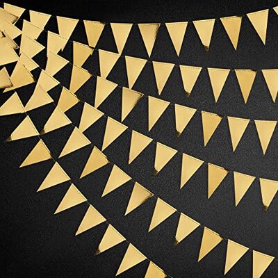 pinkblume 40 Ft Golddreieck Flaggen Banner doppelseitig metallisches Papier Wimpel Stamin Girlande für Hochzeit Baby Bridal Shower Geburtstag Junggesellinnenabschied Jahrestag Party Zubehör pinkblume 40 Ft Golddreieck Flaggen Banner doppelseitig metallisches Papier Wimpel Stamin Girlande für Hochzeit Baby Bridal Shower Geburtstag Junggesellinnenabschied Jahrestag Party Zubehör
