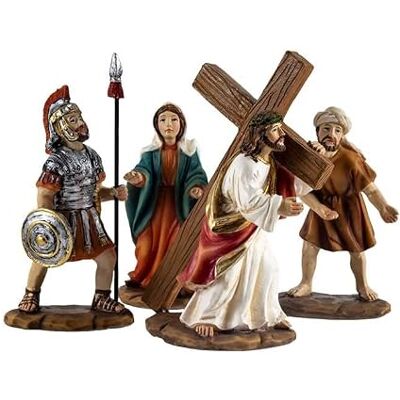 DRW Darstellung des Weges zum Kalvarien von Jesus, 10,5 cm DRW Darstellung des Weges zum Kalvarien von Jesus, 10,5 cm